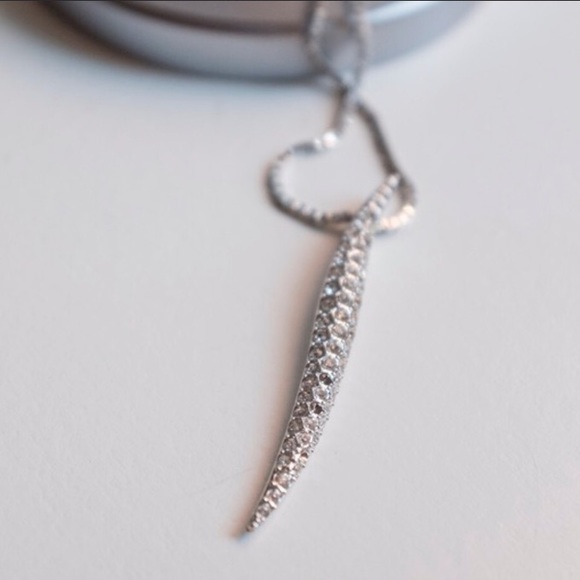 Swarovski Crystals Wave Necklace - Picture 2 of 4